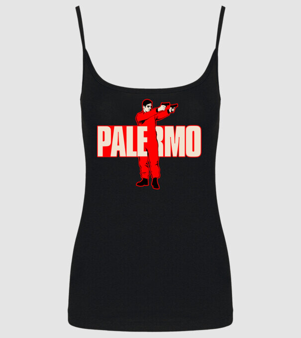 palermo la casa de papel model negru pe tricou