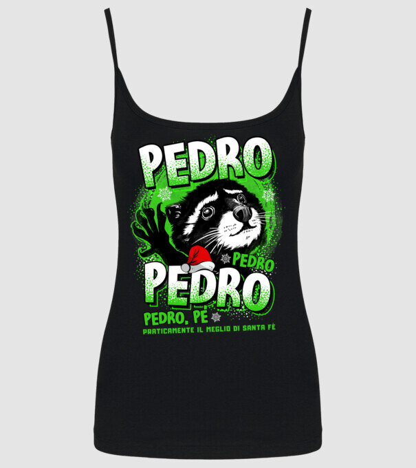 Pedro pedro christmas model negru pe tricou