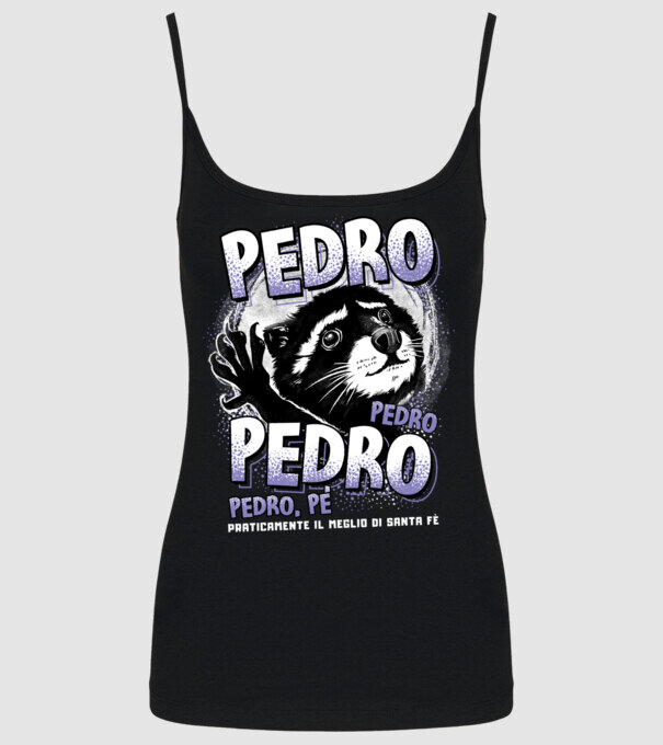 PEDRO PEDRO PEDRO model negru pe tricou