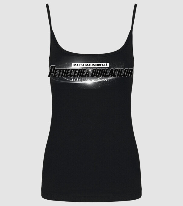 Petrecere de burlac Sfârșitul jocului model negru pe tricou