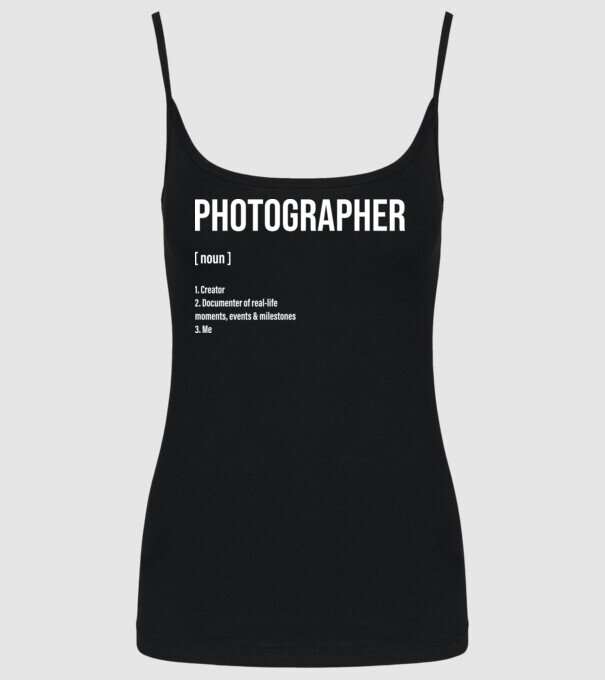 Photographer model negru pe tricou