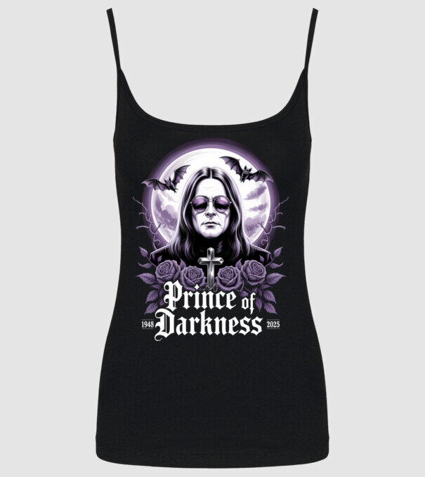 Prince of Darkness model negru pe tricou