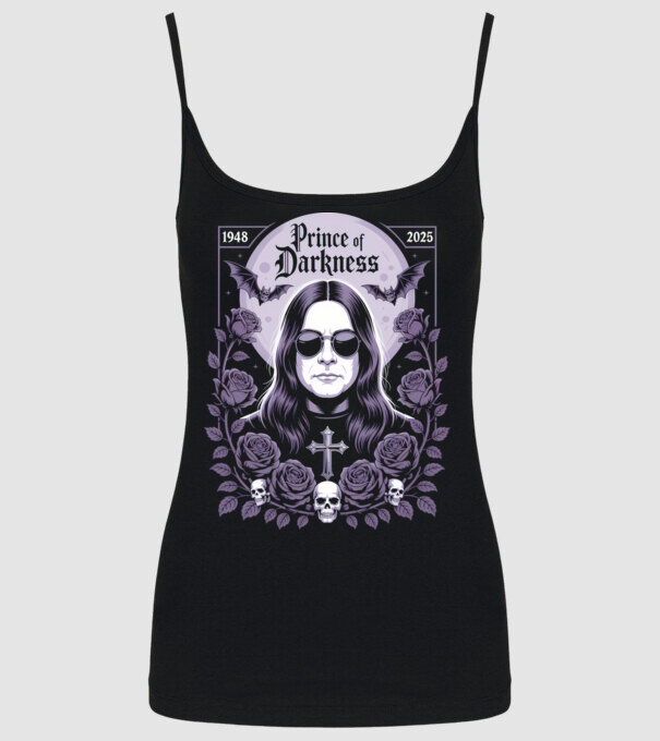 Prince of Darkness model negru pe tricou