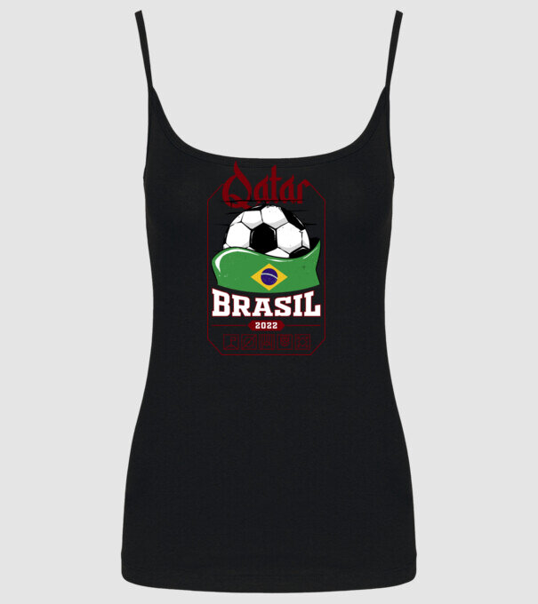 Qatar teams Brasil model negru pe tricou