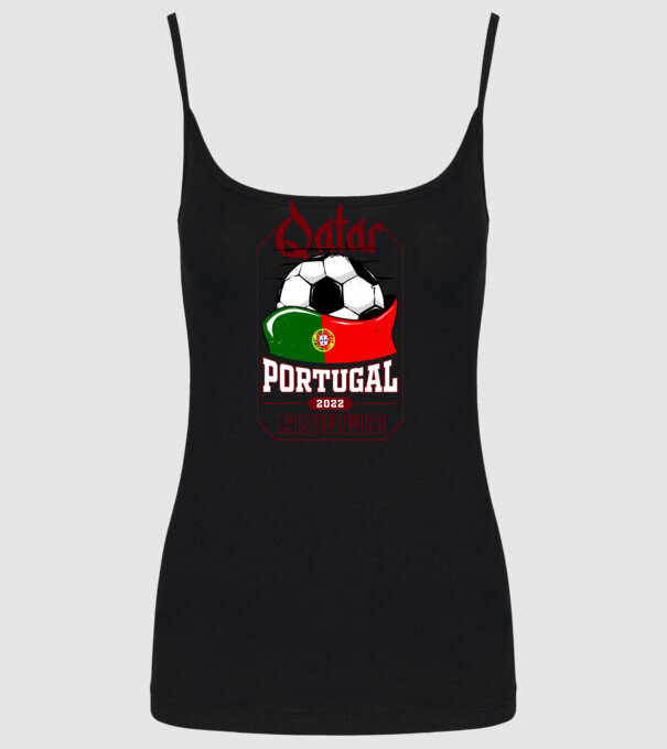 Qatar teams Portugal model negru pe tricou