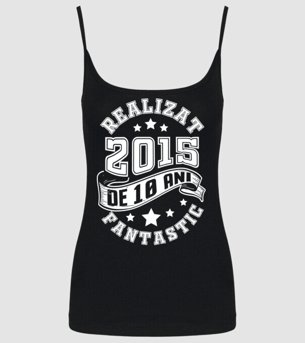 Realizat de fantastic - 2015 model negru pe tricou