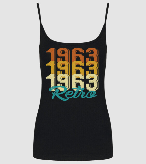 Retro 1963 model negru pe tricou