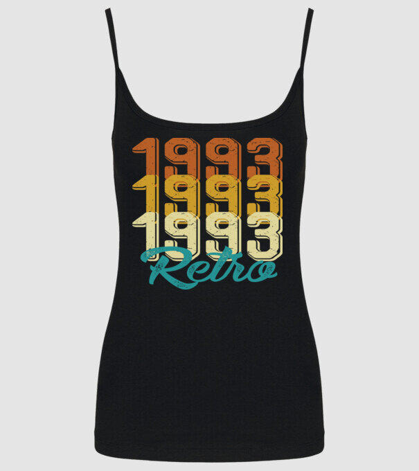 Retro 1993 model negru pe tricou