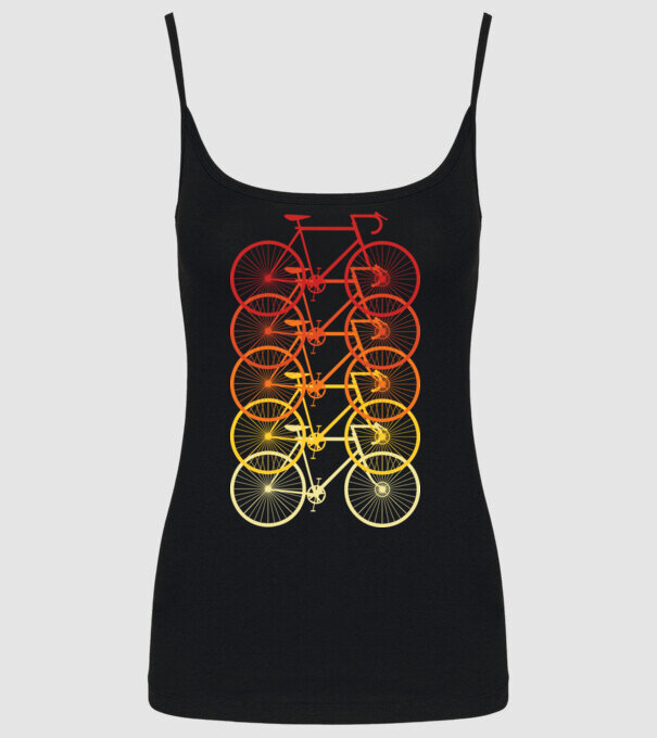 Retro Bike model negru pe tricou