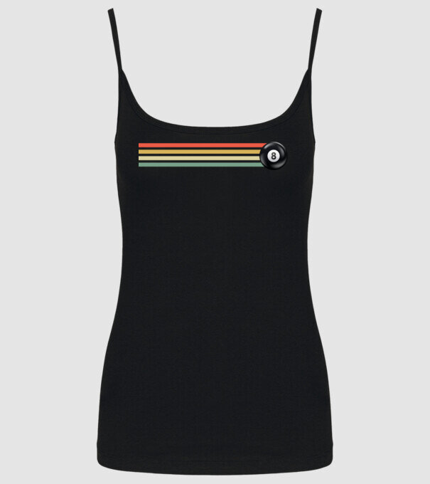 Retro - Vintage 8 ball model negru pe tricou