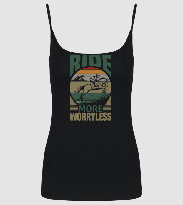 ride more model negru pe tricou
