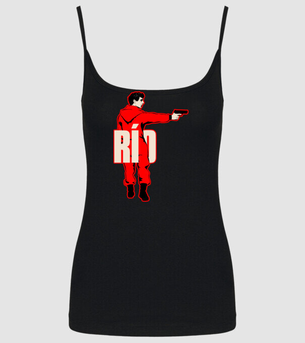 rio la casa de papel model negru pe tricou