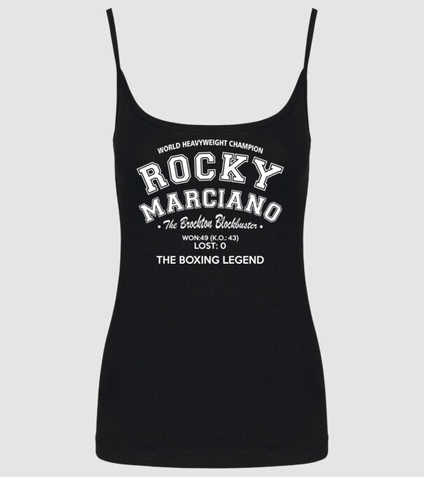 Rocky Marciano model negru pe tricou