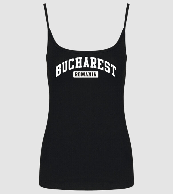România Bucharest sport model negru pe tricou