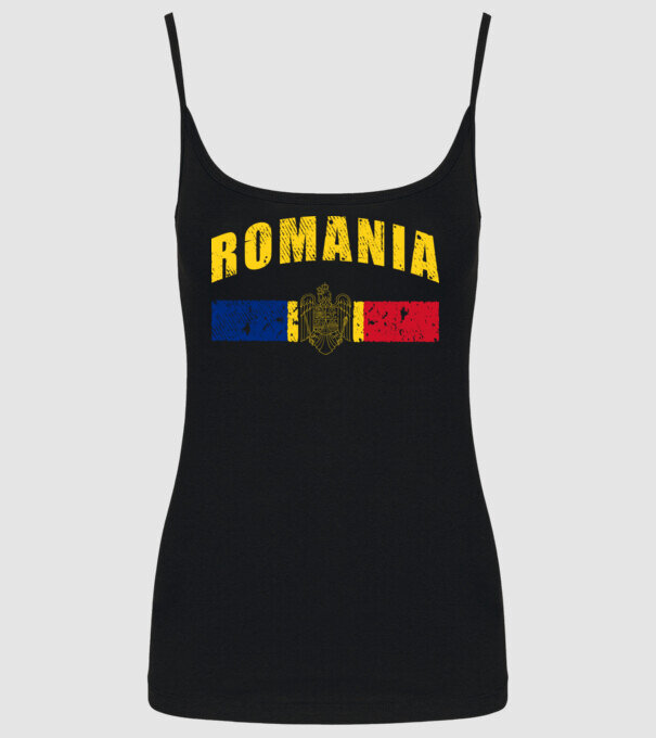 Romania coat of arms model negru pe tricou