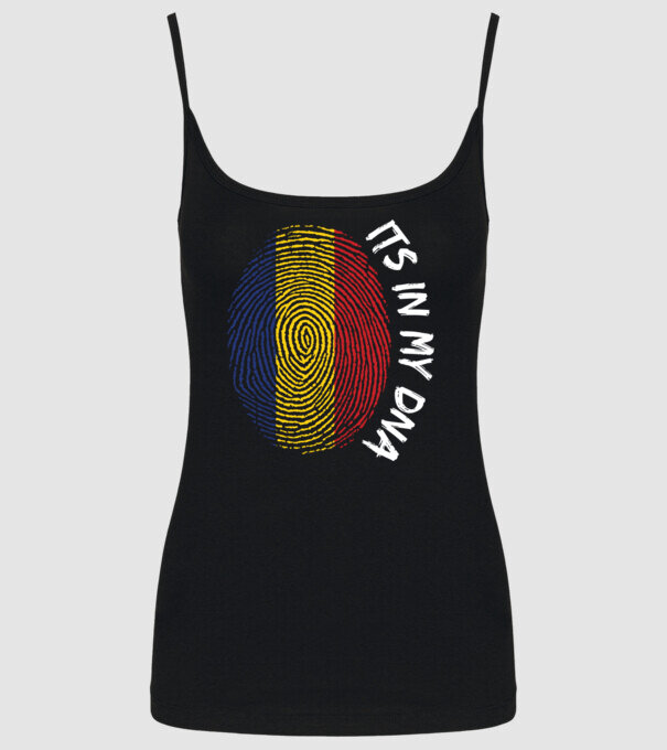 România fingerprint model negru pe tricou