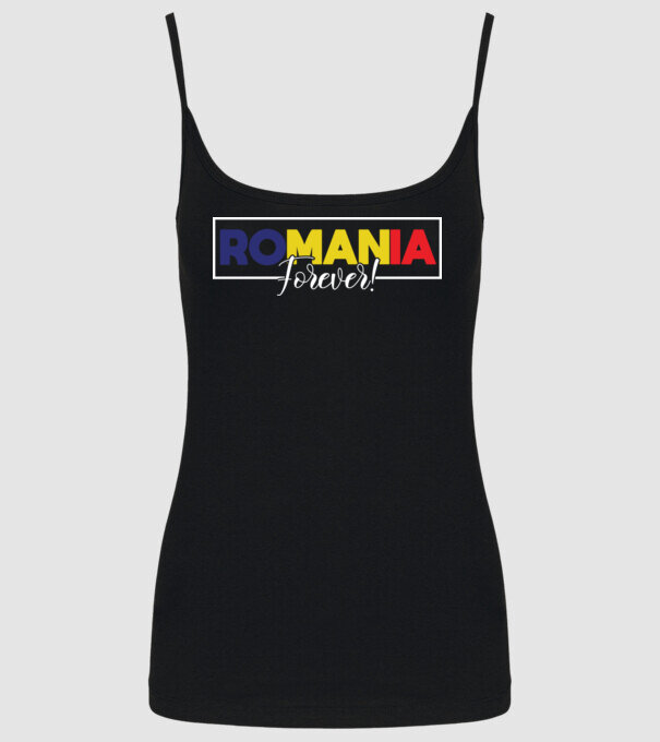 Romania forever model negru pe tricou