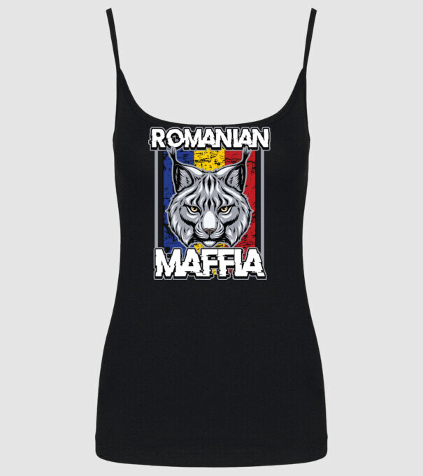 România maffia model negru pe tricou