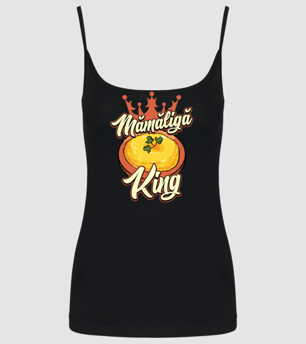 România Mămăligă model negru pe tricou