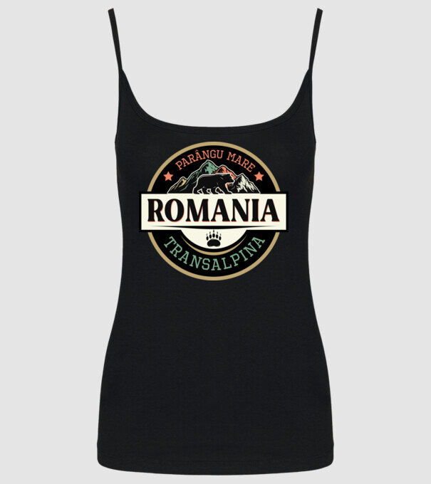 România transalpina model negru pe tricou
