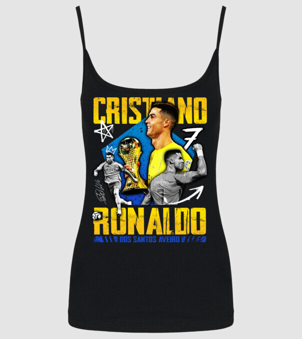 Ronaldo tribute model negru pe tricou
