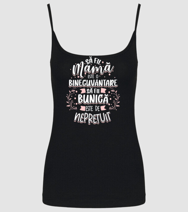 Să fii bunică este neprețuit model negru pe tricou