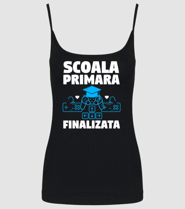 Scoala Primara Finalizata model negru pe tricou