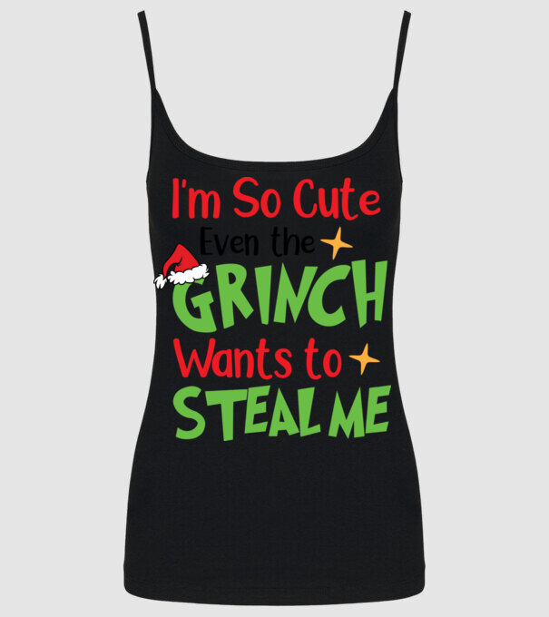 So cute Grinch model negru pe tricou