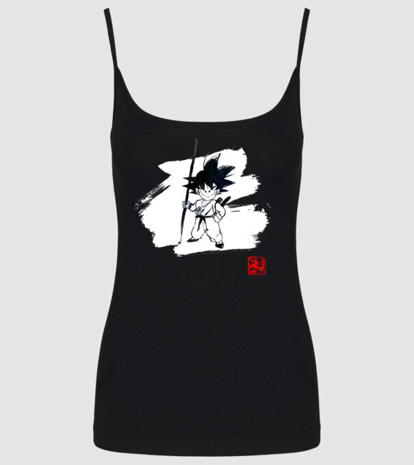son goku art model negru pe tricou