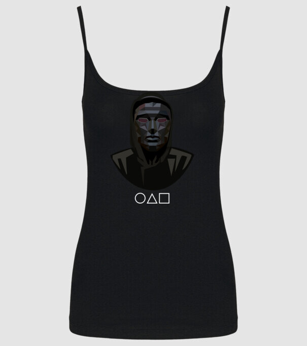 squid game boss model negru pe tricou