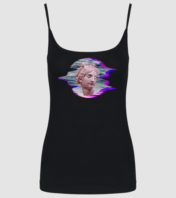 Statue model negru pe tricou