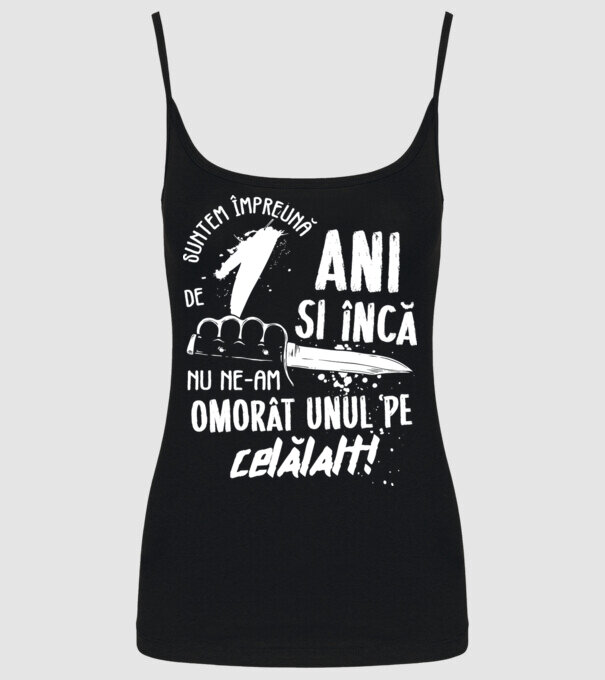 Suntem împreună de 1 ani model negru pe tricou