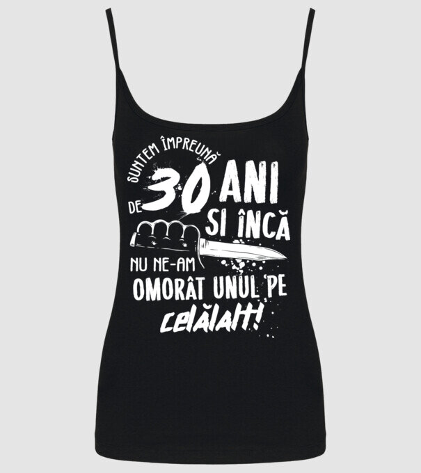 Suntem împreună de 30 ani model negru pe tricou