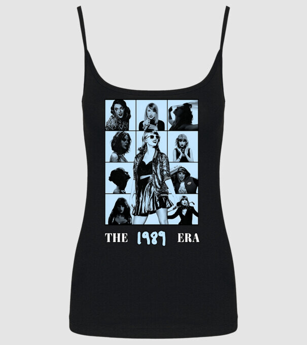 Taylor Swift ERAS blue model negru pe tricou