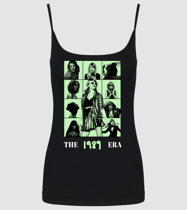 Taylor Swift ERAS green model negru pe tricou