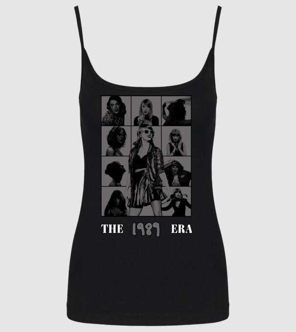Taylor Swift ERAS grey model negru pe tricou