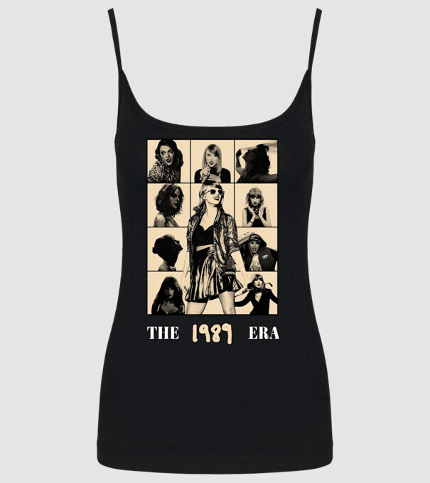 Taylor Swift ERAS peach model negru pe tricou