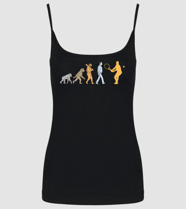 Tennis evolution model negru pe tricou