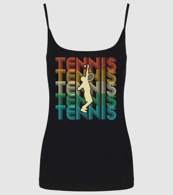 Tennis retro model negru pe tricou