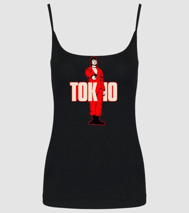 tokyo la casa de papel model negru pe tricou