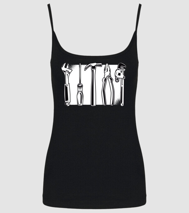 Tools model negru pe tricou