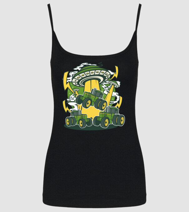 TRACTOR model negru pe tricou