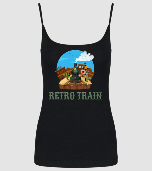 Trenuri model negru pe tricou