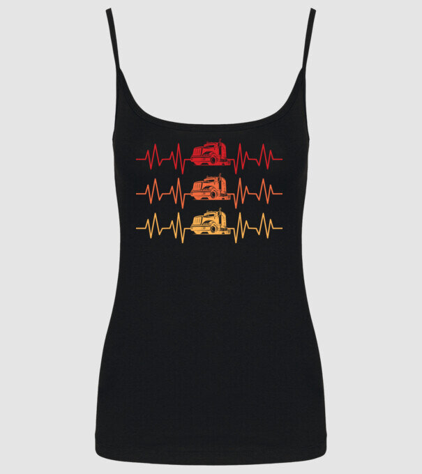 truck driver model negru pe tricou