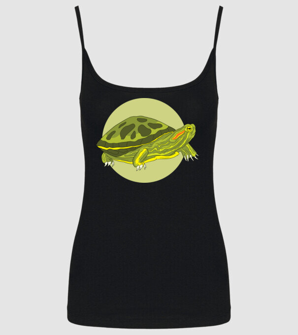 Turtle model negru pe tricou