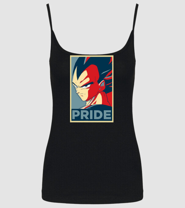 vegeta pride dragonball model negru pe tricou