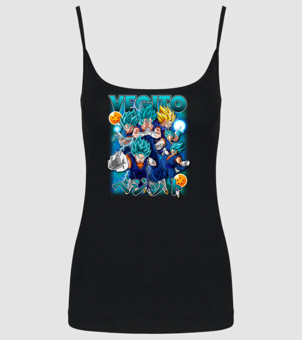 vegito dragonball model negru pe tricou