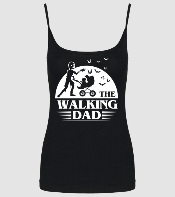 Walking dad model negru pe tricou