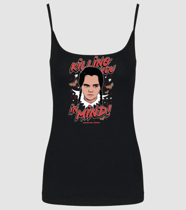 WEDNESDAY Killing You in my mind model negru pe tricou