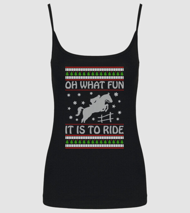 What Fun is to ride - Horse model negru pe tricou